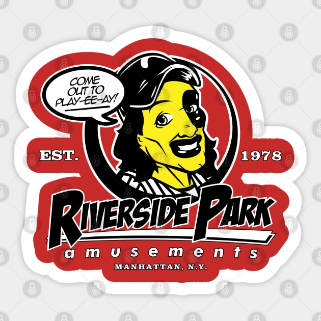 Riverside Park Amusements (black) Sticker by boltfromtheblue